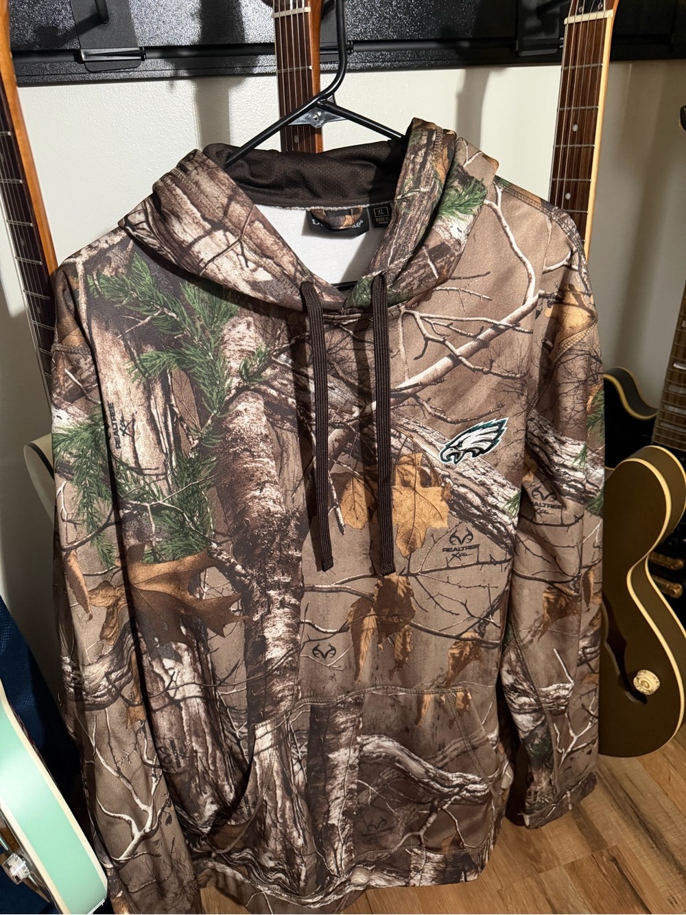Philadelphia Eagles Men's Camo Pullover Hoodie - Brown/Green